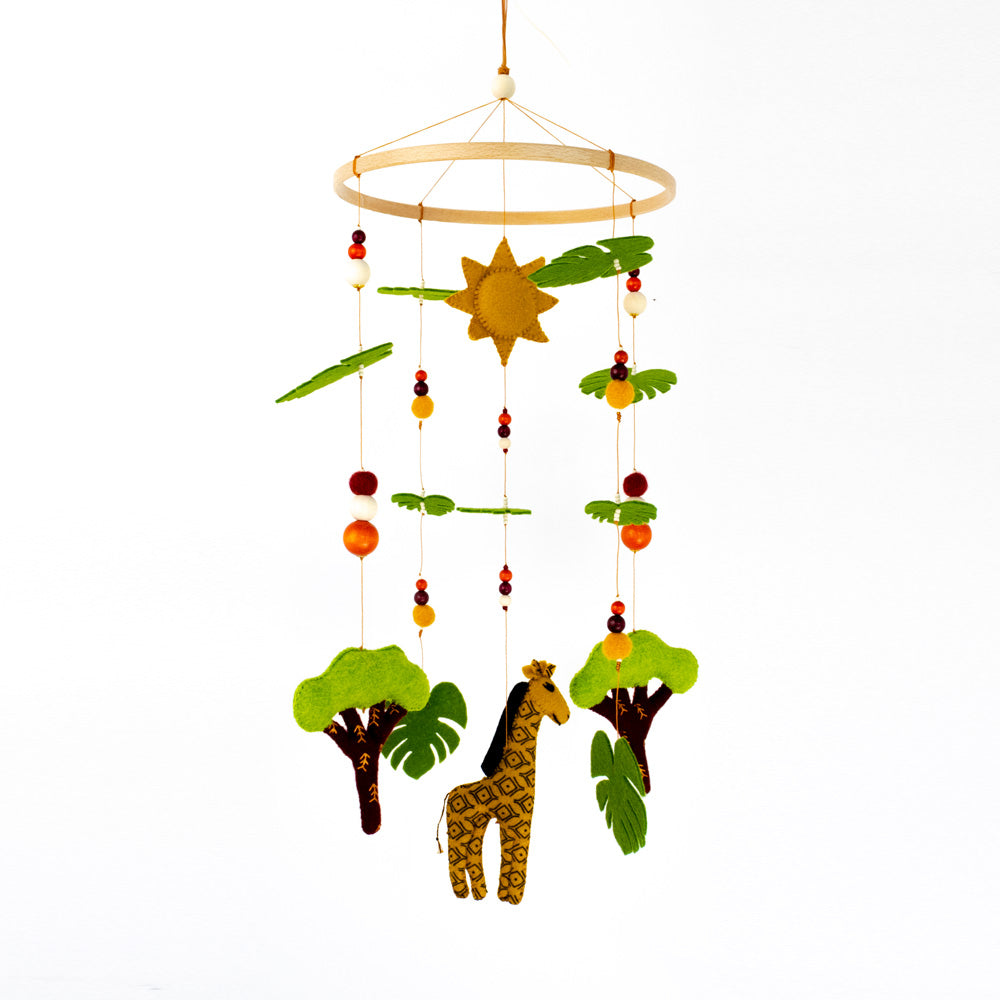 mobile pour bébé savane