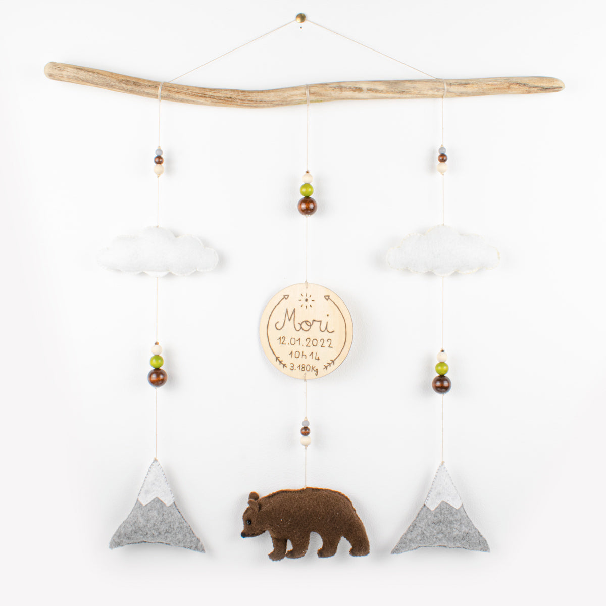 Miroir ours en acrylique pour bébé - enfant Doudadi naturel Jardin